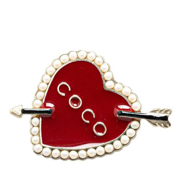 Pre Loved chanel Women Red Brooches - Picture 1 of 4
